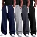 Velvelhall 5X-Large Men's Navy Blue Open Bottom Jogger Sweatpants Pack of 4
