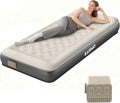KASIMO Twin Air Mattress with Cordless Rechargeable Pump, 75 x 35.5 x 8.7 inches, Eco-Friendly TPU
