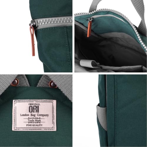ORI LONDON Finchley Backpack Small Forest Recycled Canvas Eco-Friendly