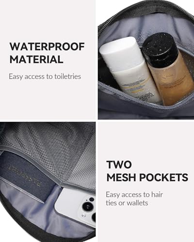 Mini Waterproof Gym Bag for Women with Guitar Strap - Black Straps