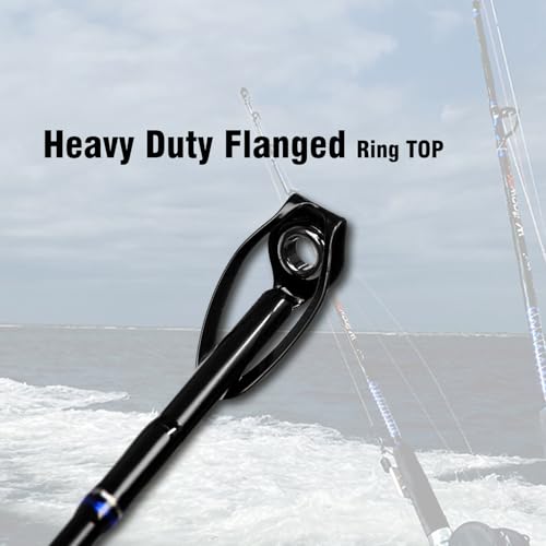 Fiblink 5'6" Saltwater Trolling Fishing Rod - 80-120lbs, 1 Piece