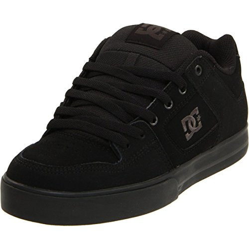 DC Mens Pureskateshoe Skateboarding Shoes - Black/Pirate Black, Size 10
