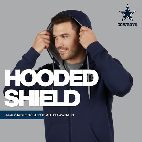 Dunbrooke Men's NFL Dallas Cowboys Navy Full-Zip Hoodie - X-Large