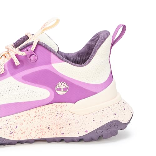 Timberland Women's Motion Access Low Lace-Up Sneakers - Natural Purple Knit 8.5