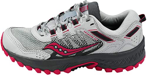 Saucony Women's Versafoam Excursion TR13 Trail Running Shoe - Grey Magenta 8.5