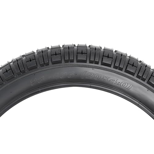 YunSCM 2-Pack 20x4.0 Fat Bike Tires All-Terrain E-Bike & Mountain Bike Compatible