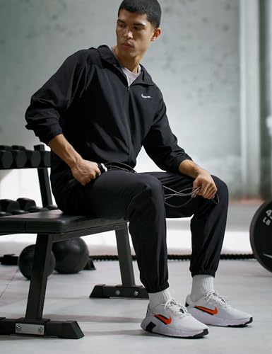 Nike Men's Dri-FIT Tapered Running Pants Medium Black Reflective Silver