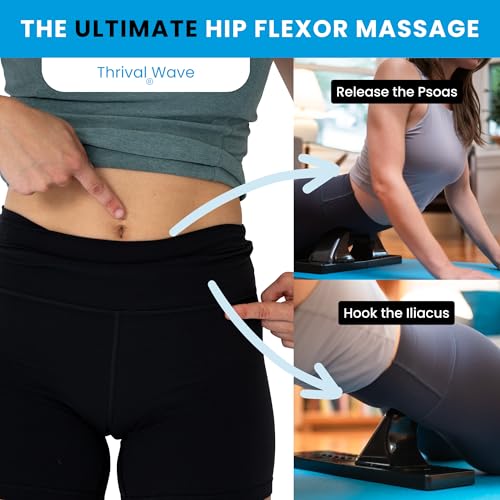 Thrival Wave Adjustable Psoas Muscle Release Tool - Carbon Black Variation