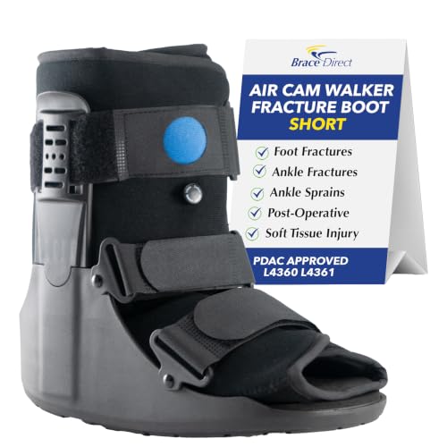 Brace Direct Short Air CAM Walker Boot M for Ankle Sprains & Foot Injury