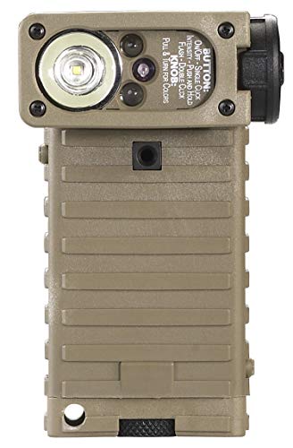 Military Tactical Flashlight with Helmet Mount, 55 Lumens, Weather-Resistant