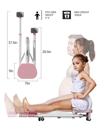 Leg Stretcher Machine for Flexibility - Ballet, Cheerleading, Gymnastics - Black Variant