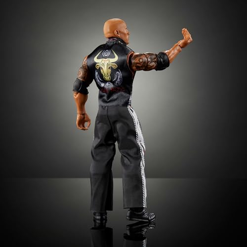 WWE Ultimate Edition Action Figure with Swappable Heads & Hands - The Rock 6-Inch Collectible Set