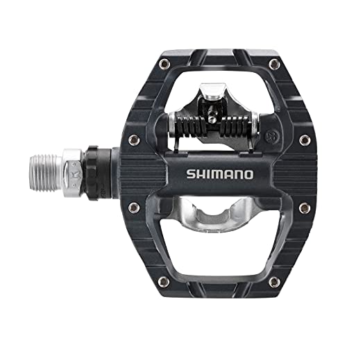 Dual-Sided Bike Pedal with SPD and Flat Platform for Indoor Cycling & Urban Riding