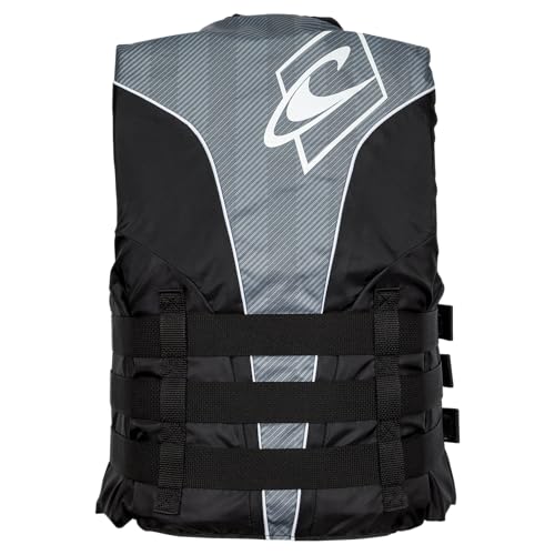 Men's Lightweight USCG Approved Life Vest - Black/Black/Smoke, 3XL
