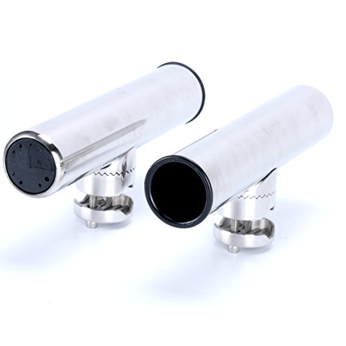 Stainless Steel Fishing Rod Holder Clamp for Rails 7/8 Inch to 1 Inch
