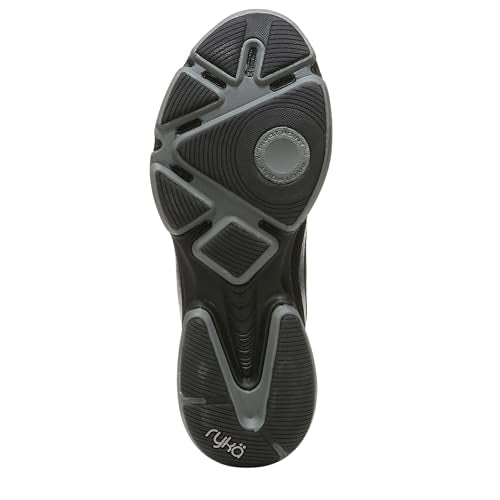 Women's Cross Training Shoes with Cushion & Support - Black/Gray/White, Size 7.5