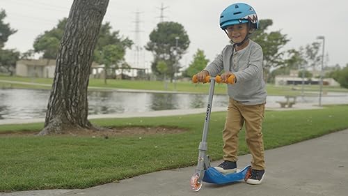 Kids Folding Kick Scooter with Three Wheels for Ages 3+ - Blue