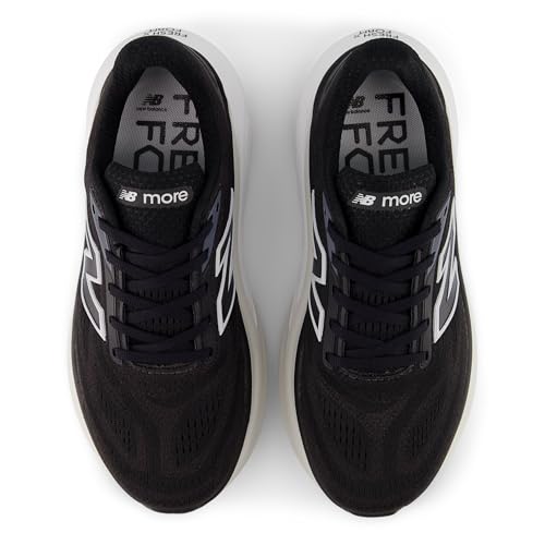 New Balance Women's Fresh Foam X More V6 Running Shoes Black/Grey Size 8