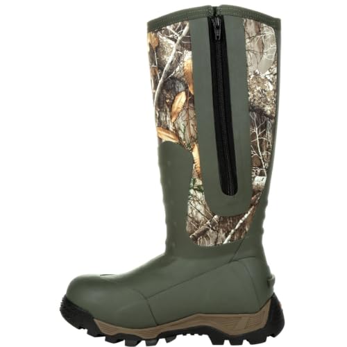 ROCKY Sport Pro Rubber Snake Boot - Realtree Edge 7-Inch Pull-On