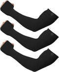 SHINYMOD Arm Sleeves for Men Women Sun Protection UV Cooling Compression Sleeve Cover Up Tattoo for Arms, 3 Pairs