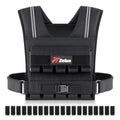 ZELUS Adjustable Weighted Vest Men 45LB Black for Strength & Cardio Training
