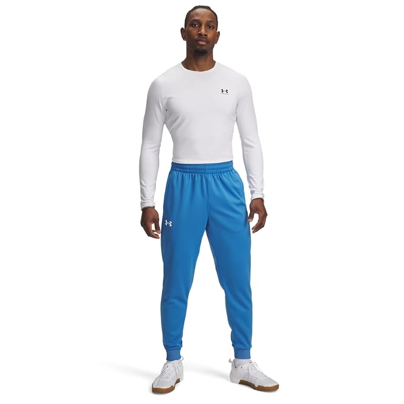 Under Armour Men’s Armour Fleece Joggers - Blue Atlantis / White, Large