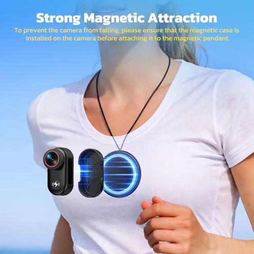 CAMWORLD Black 4K Body Camera with 64GB Card, WiFi, 1.47" HD Screen & Magnetic Mount