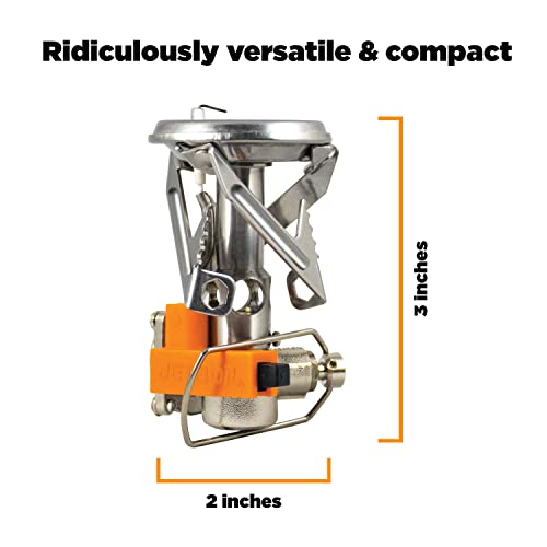 Ultralight Camping Stove with Regulator - Fast Boil & Adjustable Heat