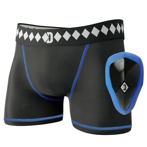 Adult Medium Compression Jock Short with Built-In Athletic Cup - Groin Protection System