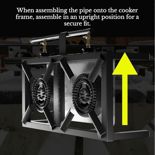 GasOne Black Double Propane Burner for Outdoor Cooking, Camping & Home Brewing