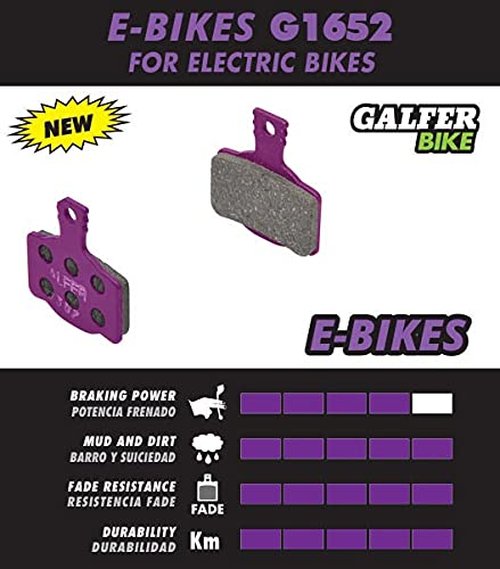 GALFER Avid Code R 2011 E-Bike Brake Pads G1652 Unisex Adult, Purple, One Size