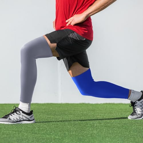 Tatuo Compression Leg Sleeves UV Protection - Black, Green, Blue, Gray 8 Pairs