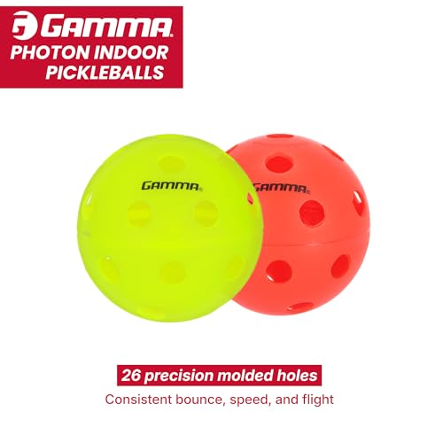 Yellow Indoor Pickleballs Pack of 60 - USAPA Approved, High Visibility, Durable & Ultra-Balanced