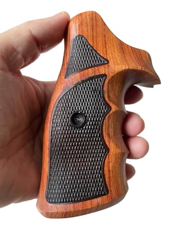 Hardwood Gun Grip Set for Square Butt Frames – Thai Handmade Paduak Wood