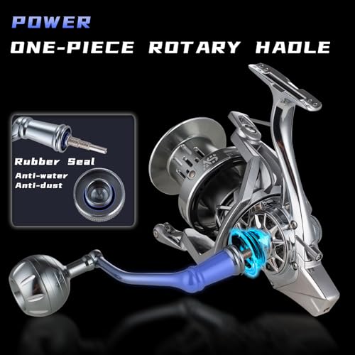 GARRET HK12000 Spinning Reel 8000/10000/12000 Aluminum Saltwater Fishing Reel