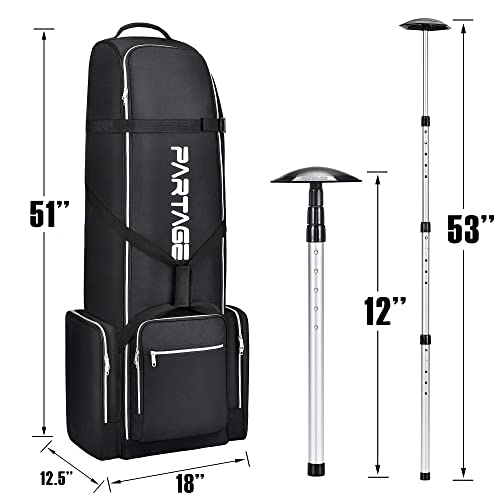 Golf Travel Bag with Support System and 600D Heavy Duty Oxford, Large Size Fits Full Set
