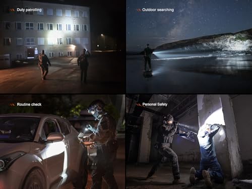 High Lumen Tactical Flashlight 3600 Lumens USB-C Rechargeable Waterproof Compact