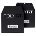 Polyfit 9lb Weighted Plate Set for Weight Vest - Black Pair
