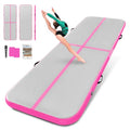 Pink Inflatable Gymnastics Air Mat 10ft x 3.3ft x 4in No Pump - Home & Training