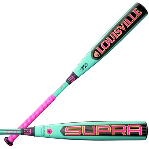 Baseball Bat - Louisville Slugger 2026 Supra 2 ¾” USSSA -5 31 Inch Neon Mint/Pink