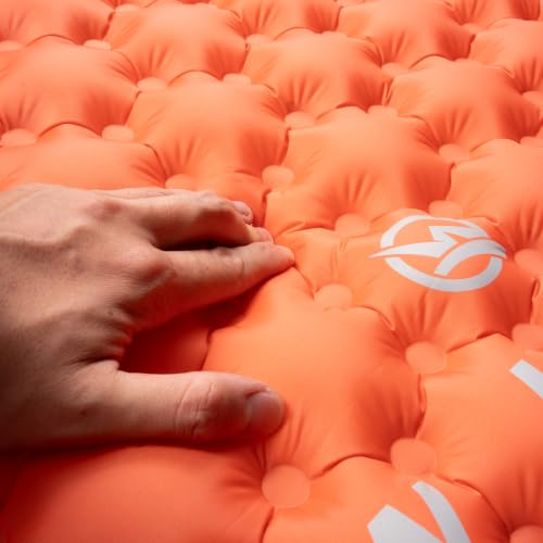 WINDQUESTER Elevate X Inflatable Backpack Sleeping Pad 4-Season R-Value 7.5, 20D/40D Nylon TPU Coated