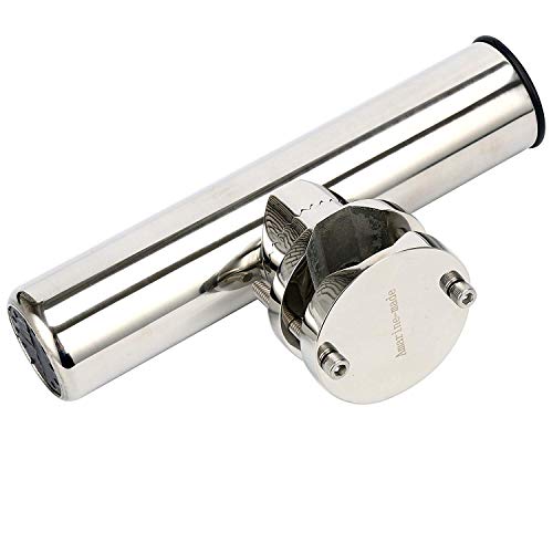 4-Pack Boat Rod Holders Stainless Steel Rail Mount Clamp-On Adjustable Fishing Poles