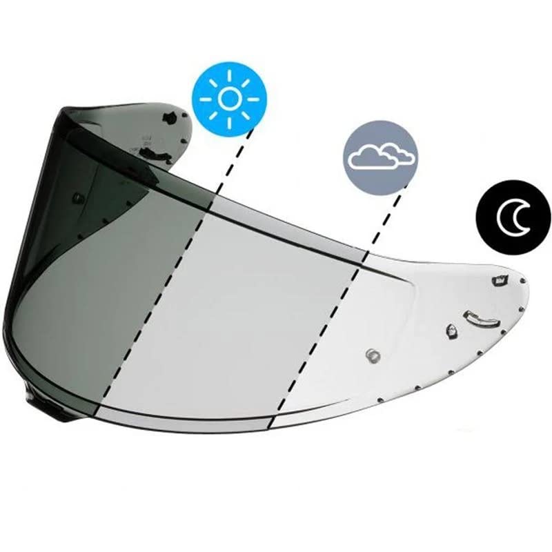 Shoei RF-1400 Photochromic Visor CWR-F2 - UV 99% Block, Shatter & Scratch Resistant