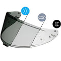Shoei RF-1400 Photochromic Visor CWR-F2 - UV 99% Block, Shatter & Scratch Resistant