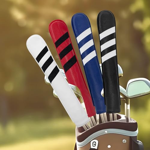 American Three-Slash Design Alignment Stick Cover High-end PU Golf Alignment Stick Cover Protective Box Alignment Sticks, Golf Club Protection Alignment Sticks Hold Dual-Pole Stable Storage.