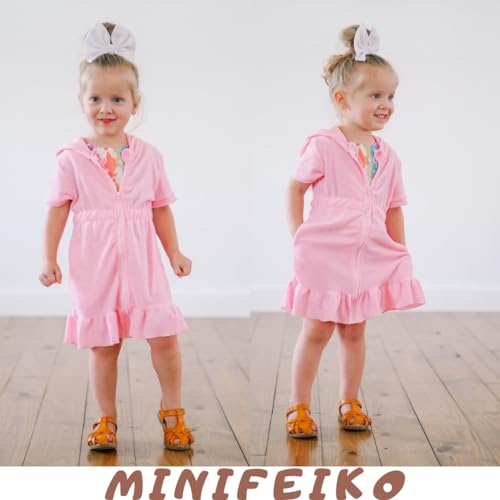Toddler Girls Swim Cover Up Pink 12-24 Months - Baby Beachwear