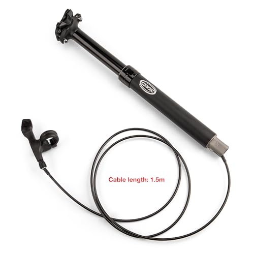Bike Dropper Seat Post 27.2mm 125mm Travel - Adjustable Mountain & Gravel Bike Post - 30.9mm Variation