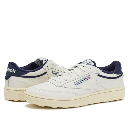 Men's Spikeless Golf Shoes - Reebok Club C Golf Chalk / Navy / Vintage Chalk 9.5