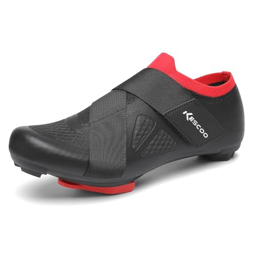 Unisex Cycling Shoes for Peloton Bike SPD Compatible 12 Women / 10 Men Black