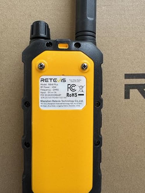 Retevis RB48 Plus Walkie Talkies Long Range, IP67 Waterproof Heavy Duty GMRS Two Way Radios, NOAA, USB-C Rechargeable, Vibration Alert, Emergency 2 Way Radios, for Off-Roading Hunting(2 Pack)